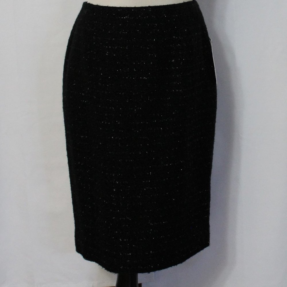 🛍 Calvin Klein Lurex Pencil Skirt - Picture 3 of 7